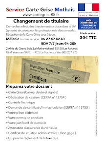 Service Carte Grise 85 (Vendée) photo1